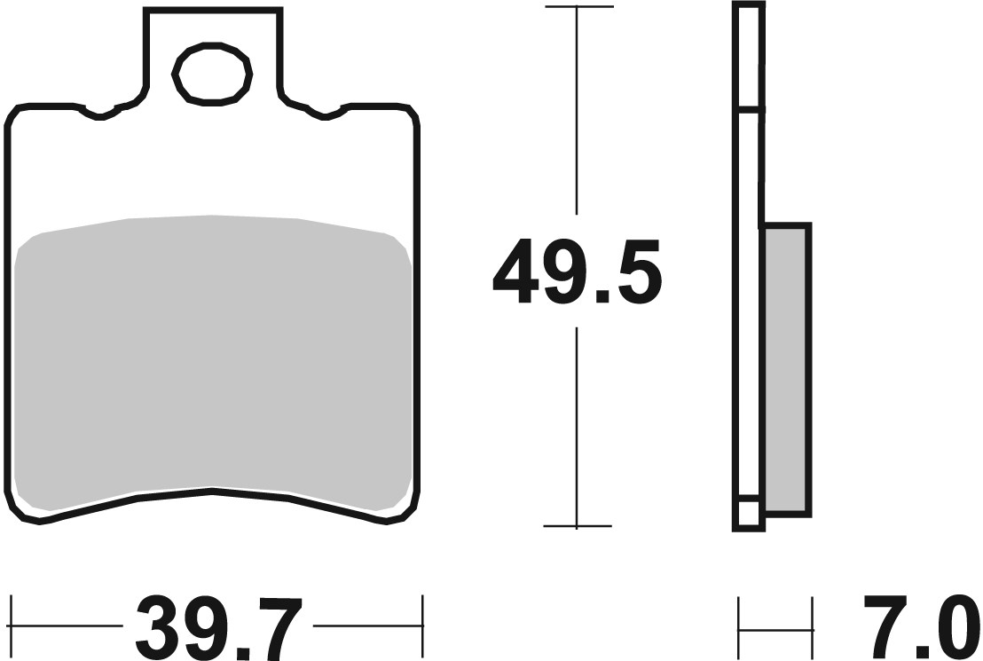 Brzdové obloženie BREMBO 07003 CC SCOOTER