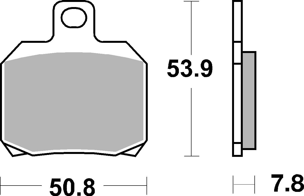 Brzdové obloženie BREMBO 07004XS
