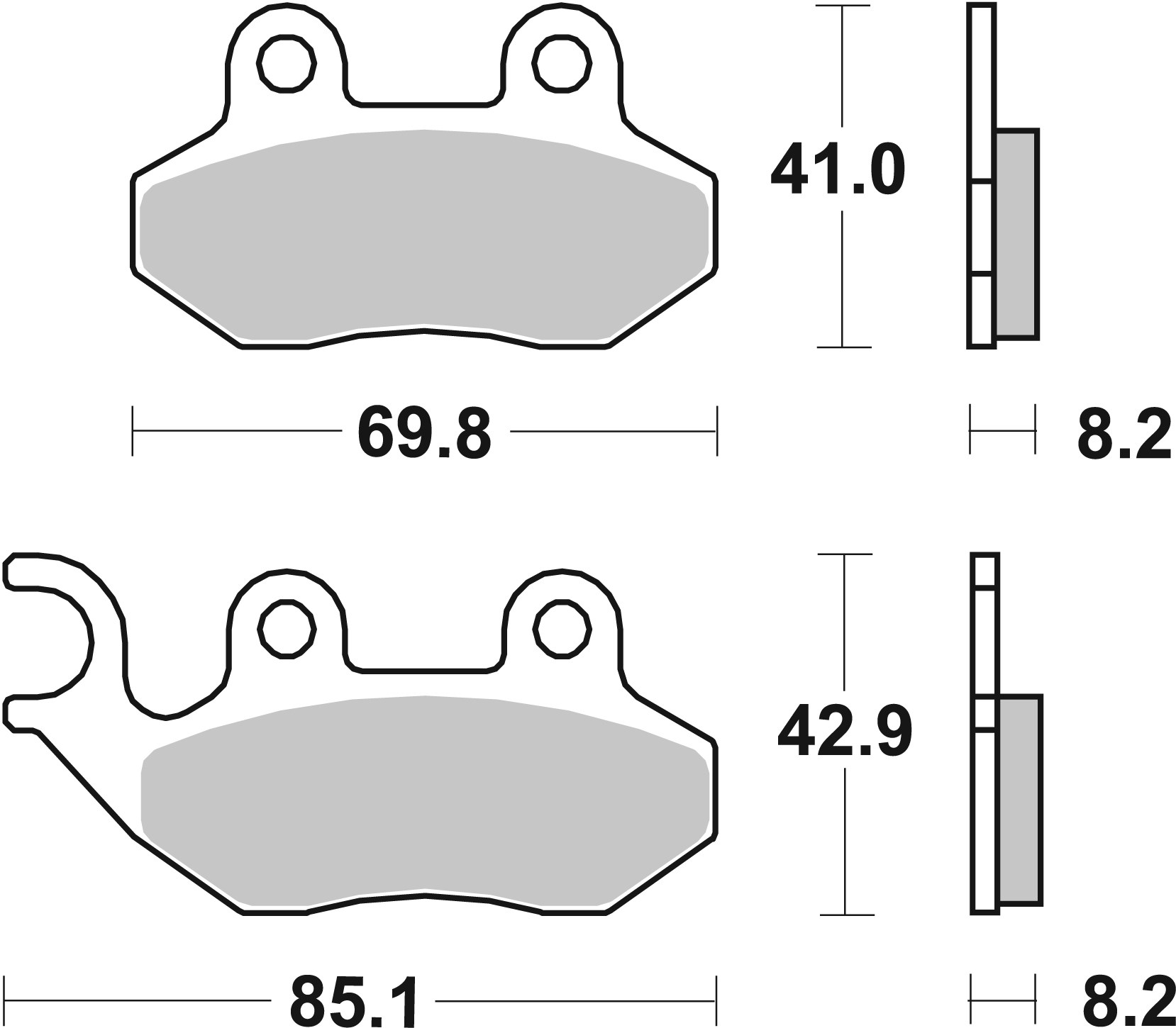 Brzdové obloženie BREMBO 07005 CC SCOOTER