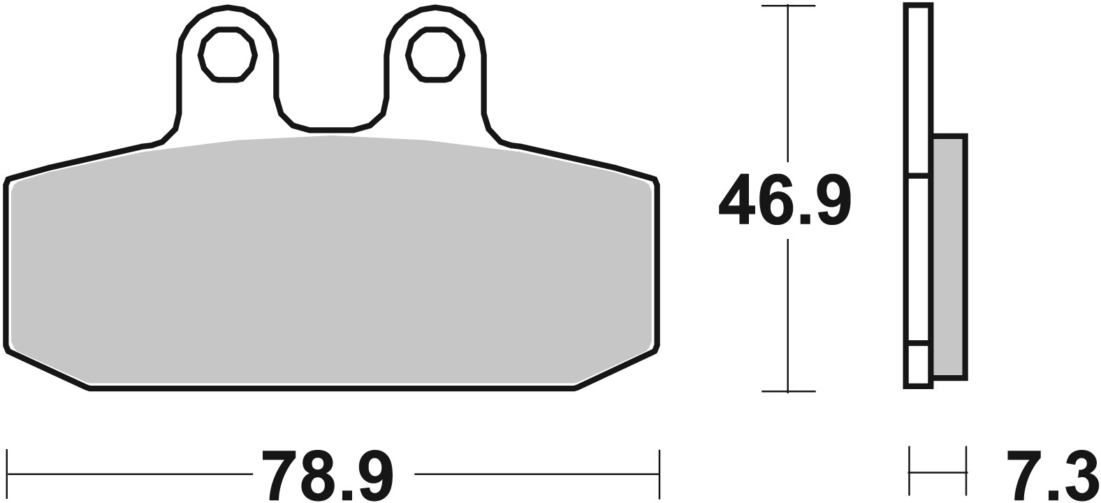 Brzdové obloženie BREMBO 07006XS
