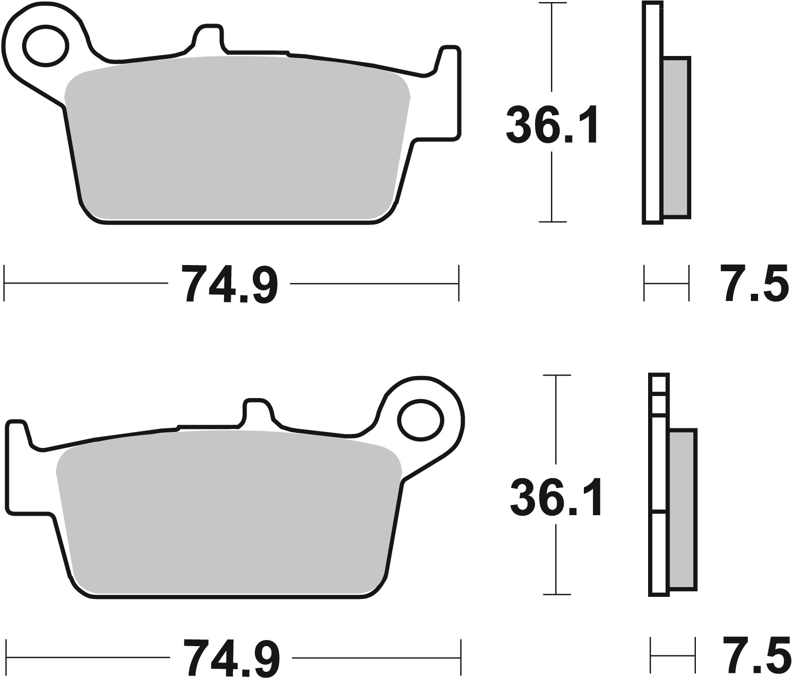 Brzdové obloženie BREMBO 07010 CC SCOOTER