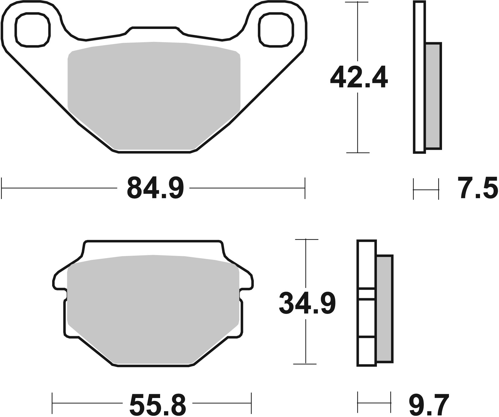 Brzdové obloženie BREMBO 07014 CC SCOOTER