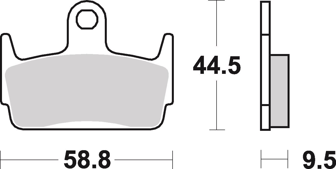 Brzdové obloženie BREMBO 07016 CC SCOOTER