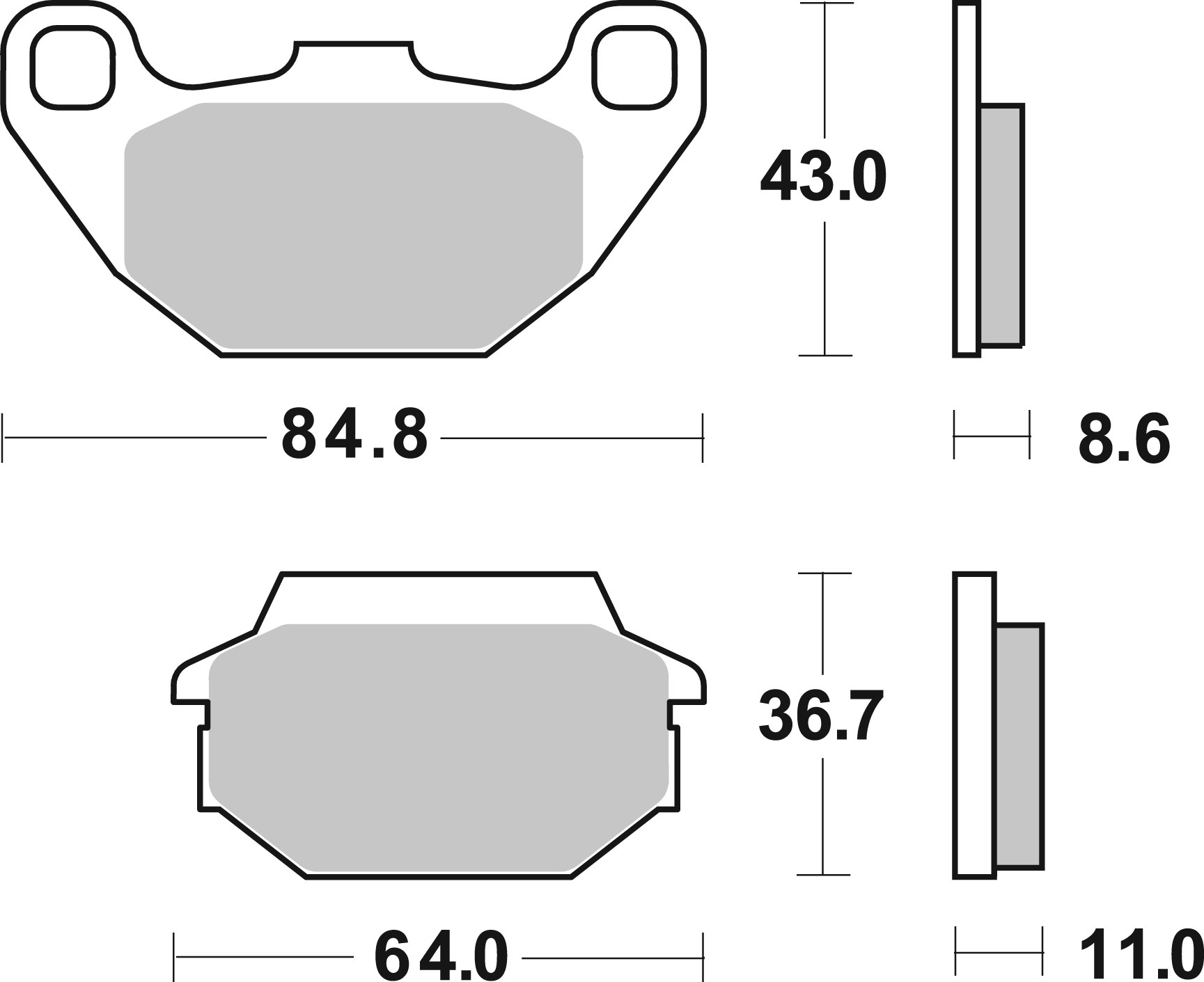 Brzdové obloženie BREMBO 07022 CC SCOOTER
