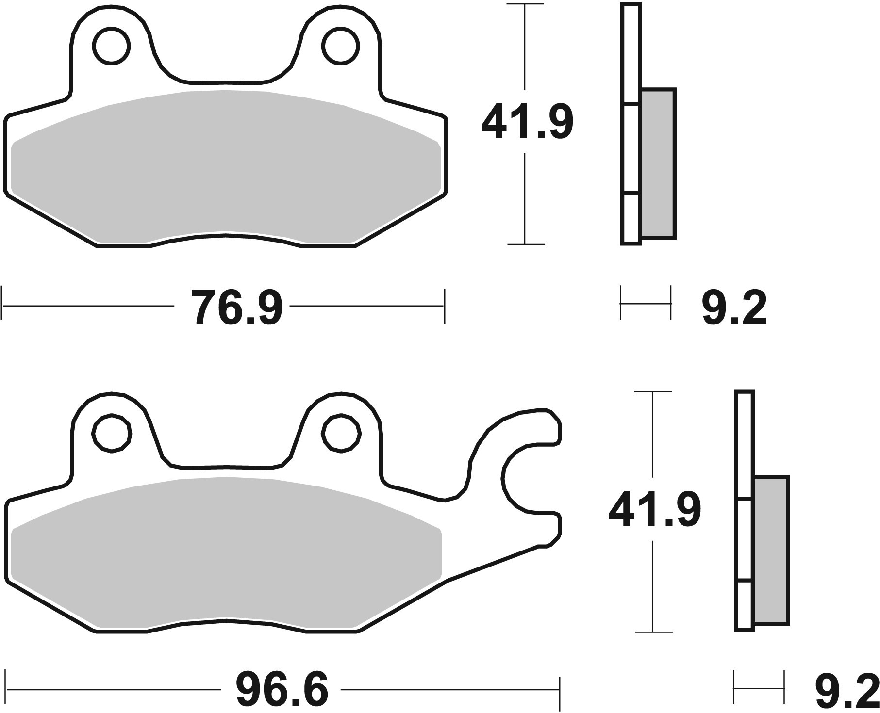 Brzdové obloženie BREMBO 07033 CC SCOOTER