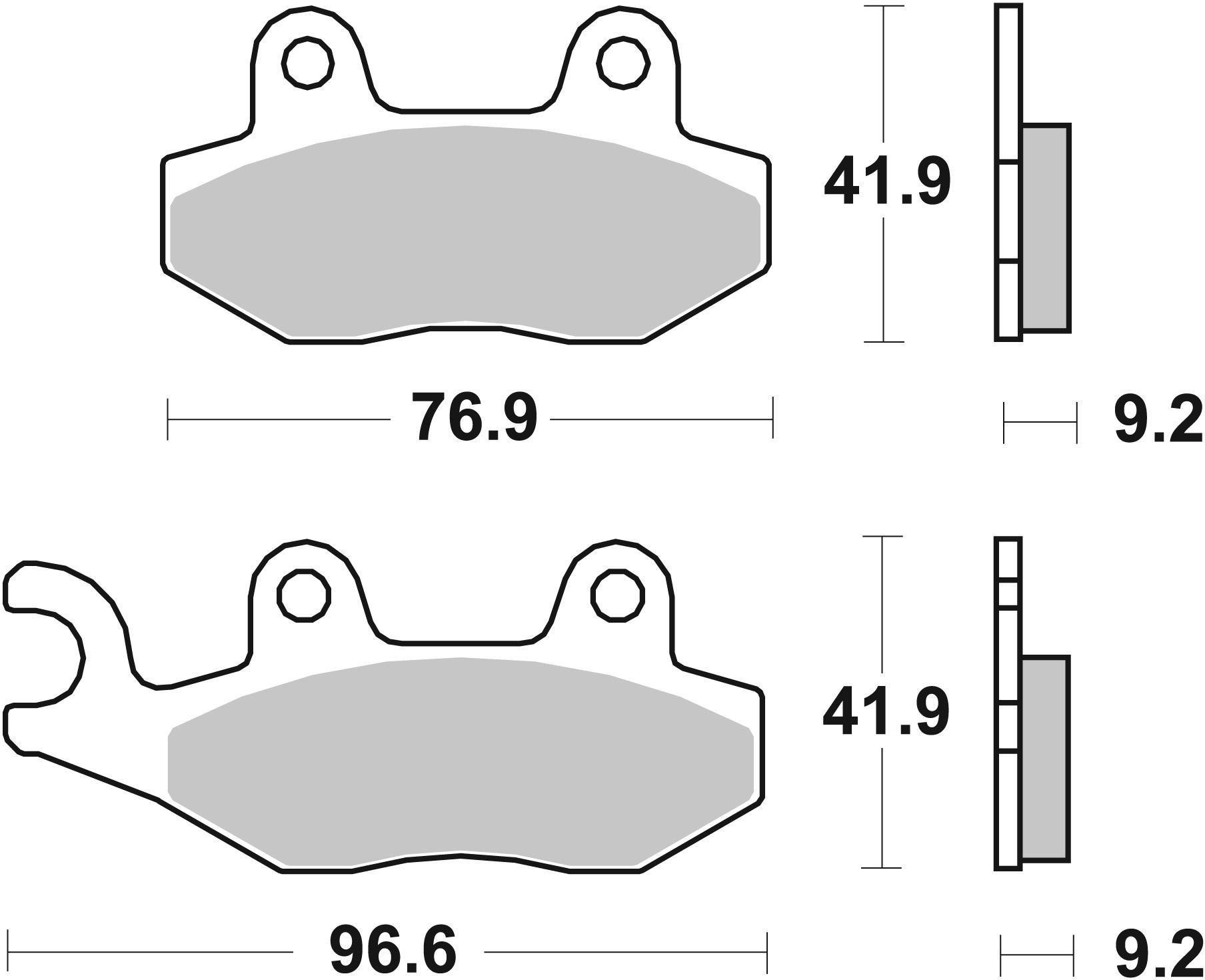 Brzdové obloženie BREMBO 07035 CC SCOOTER