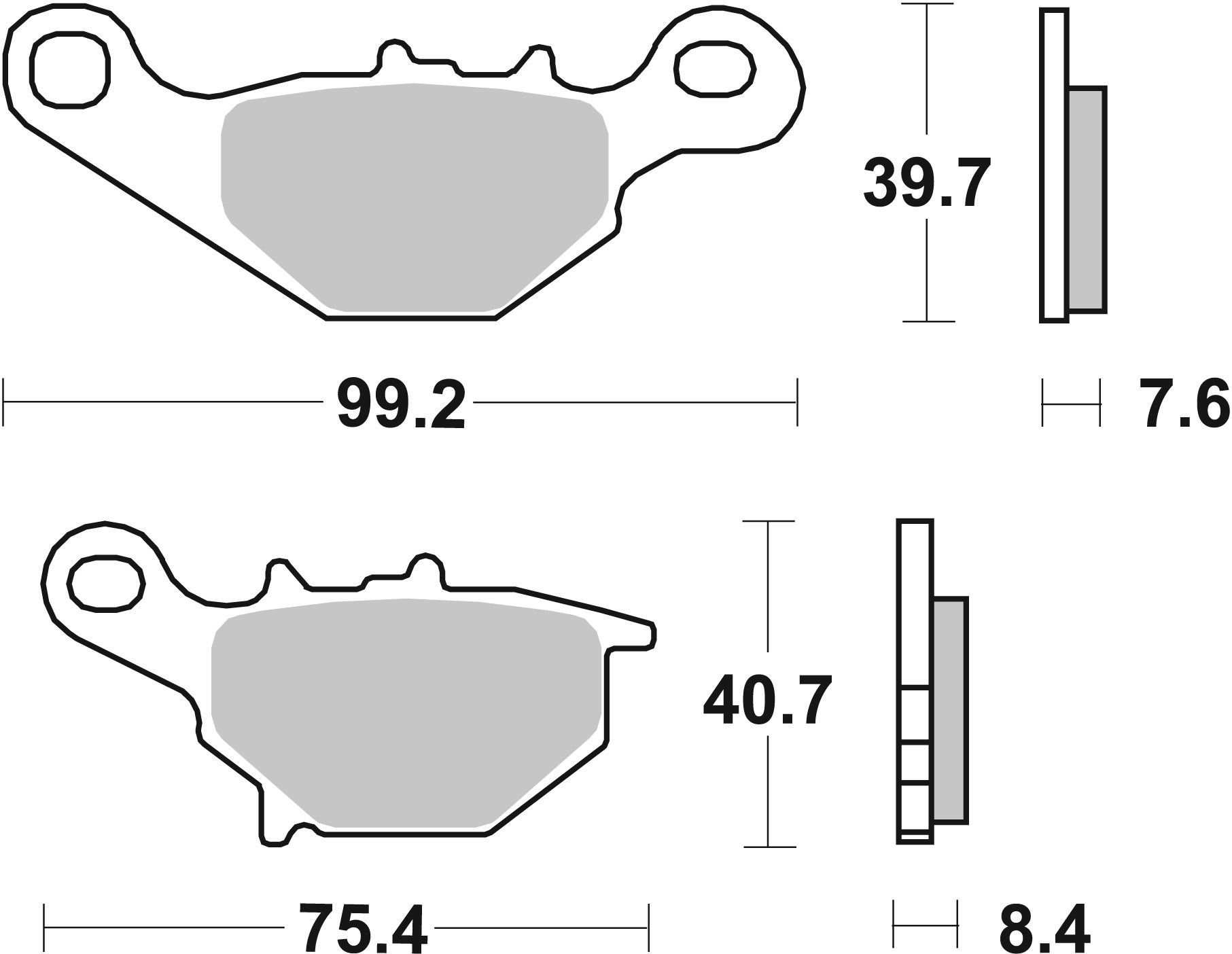 Brzdové obloženie BREMBO 07036 CC SCOOTER