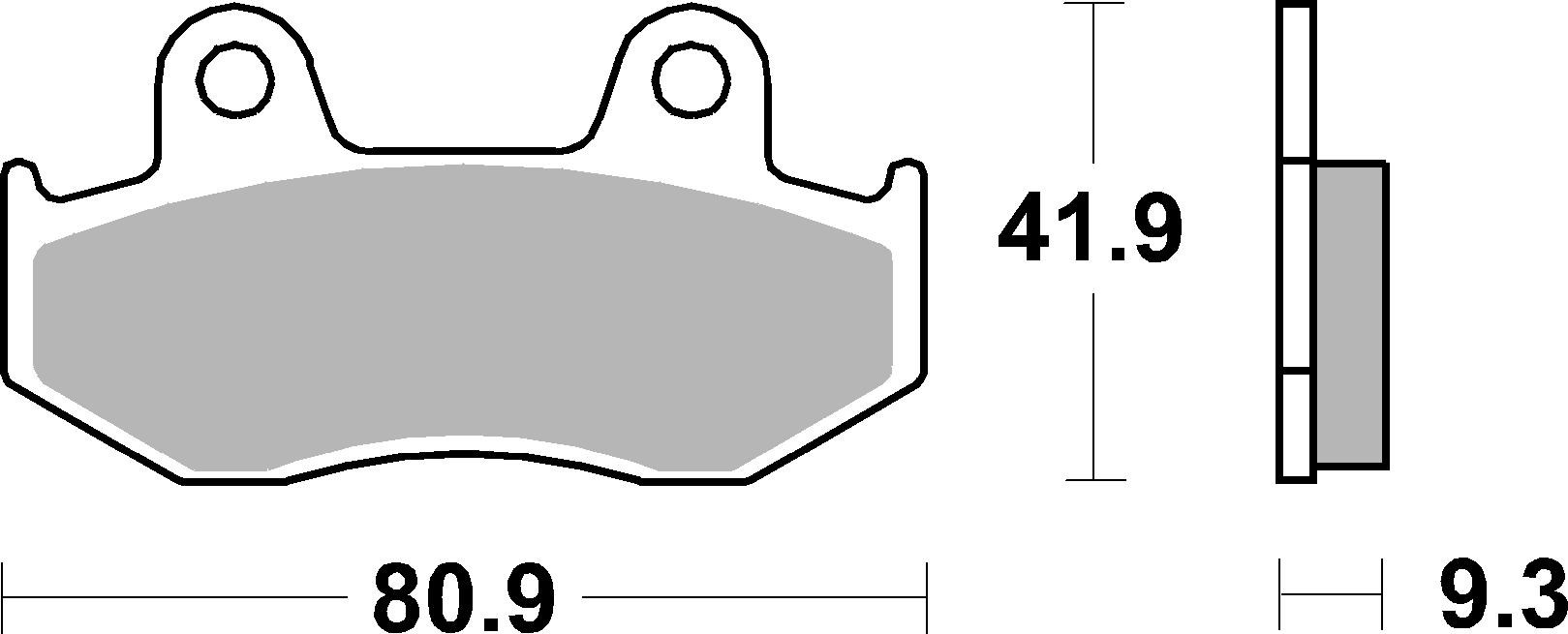 Brzdové obloženie BREMBO 07038XS