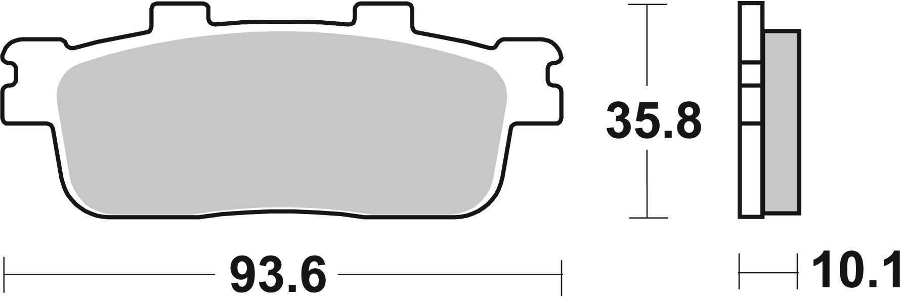 Brzdové obloženie BREMBO 07040XS