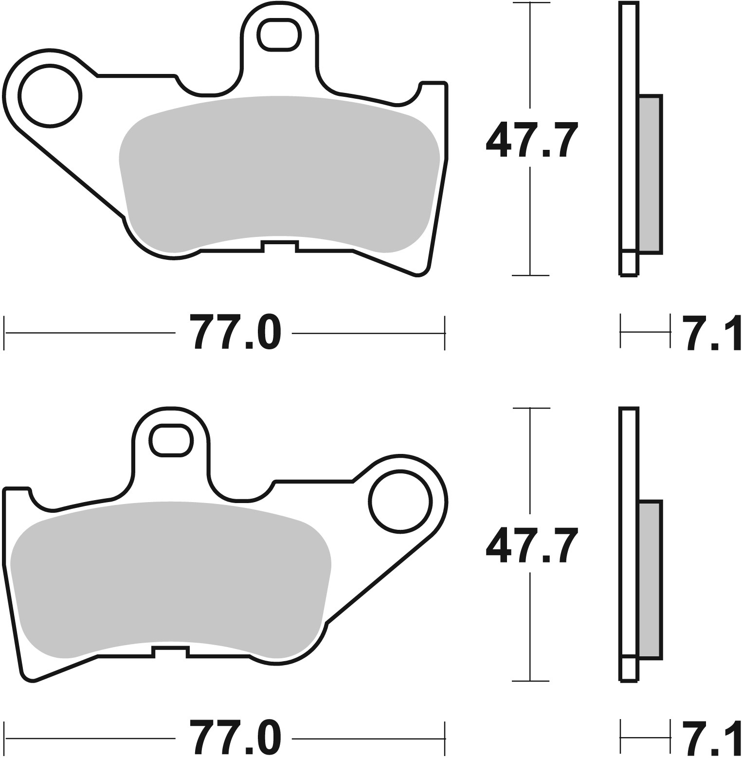 Brzdové obloženie BREMBO 07046 CC SCOOTER pre YAMAHA CS 50 Jog R / RR 2001-2006