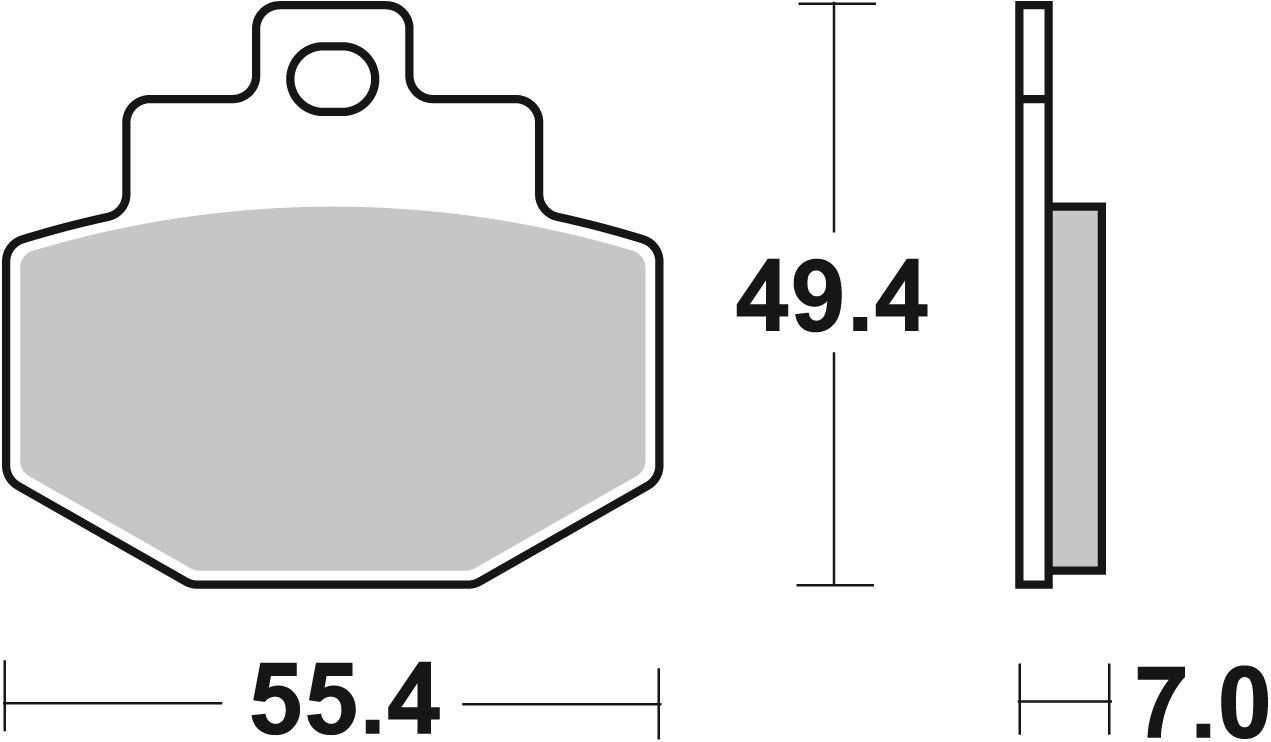 Brzdové obloženie BREMBO 07047XS