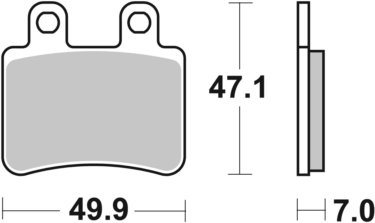 Brzdové obloženie BREMBO 07048 CC SCOOTER