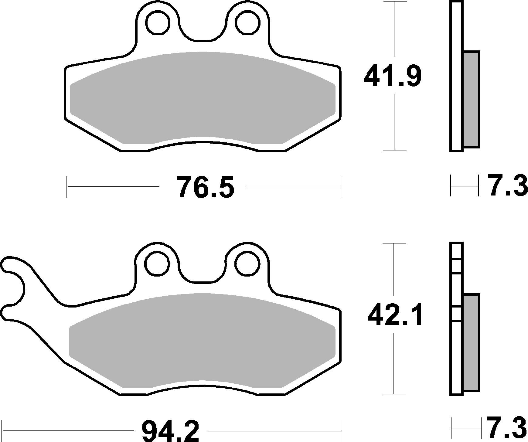 Brzdové obloženie BREMBO 07049 CC SCOOTER