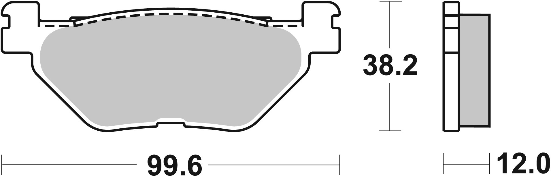Brzdové obloženie BREMBO 07052XS
