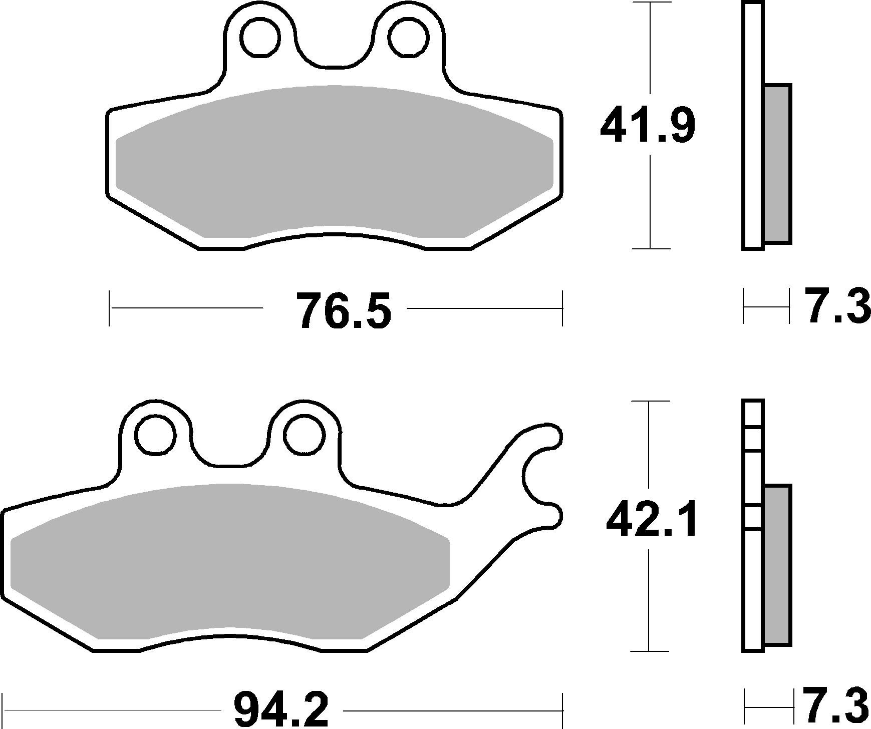 Brzdové obloženie BREMBO 07054 CC SCOOTER