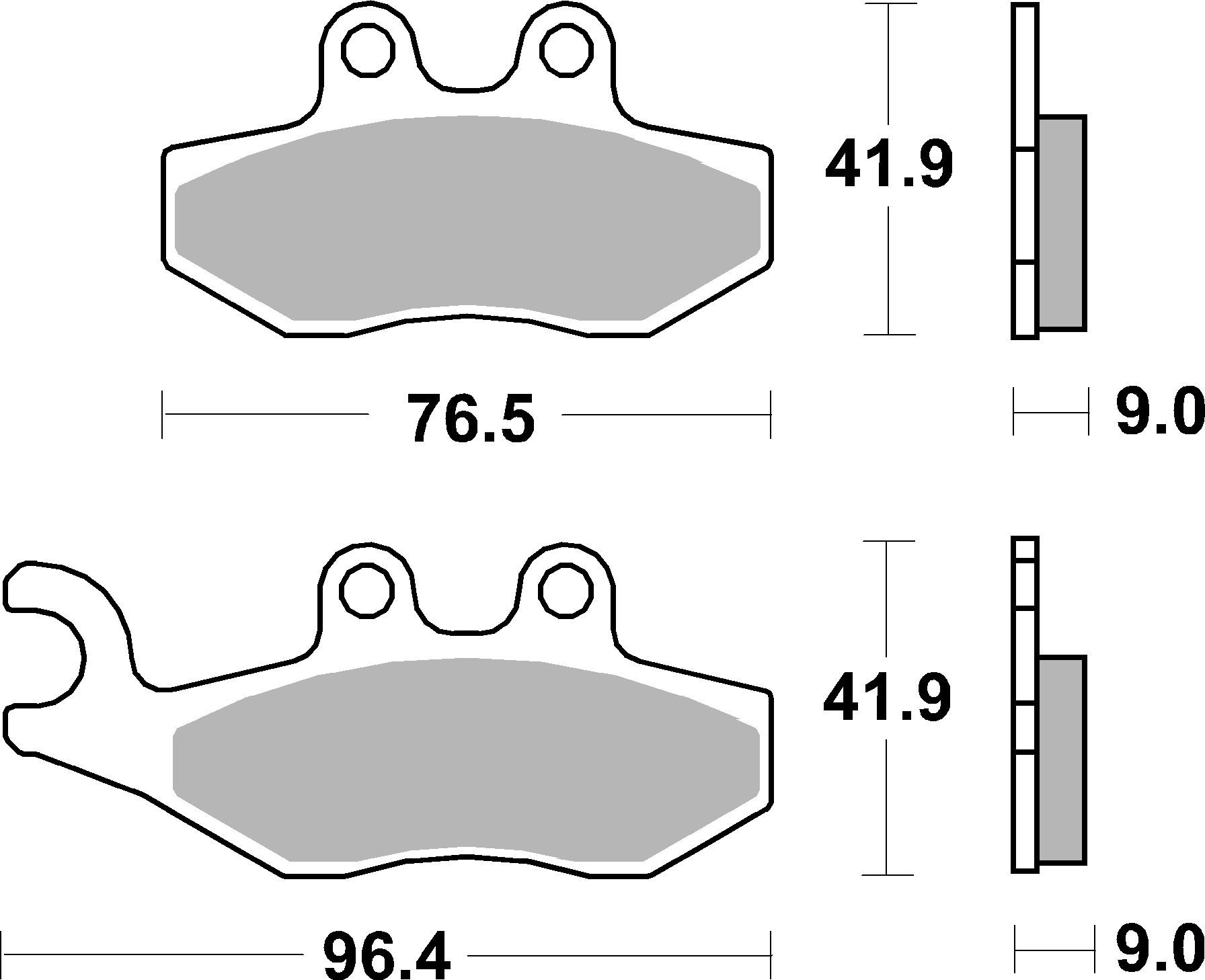 Brzdové obloženie BREMBO 07056XS