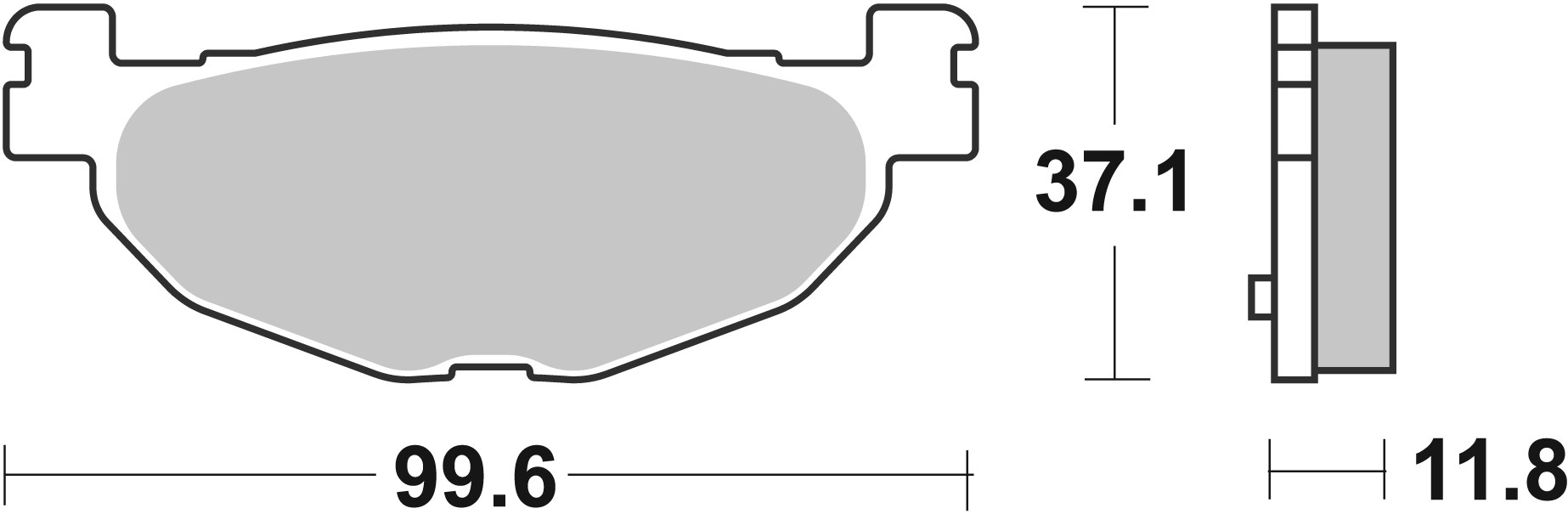 Brzdové obloženie BREMBO 07059 CC SCOOTER pre YAMAHA XP 500 T-MAX 2004-2011, YAMAHA YP 400 Majesty 2004-2013