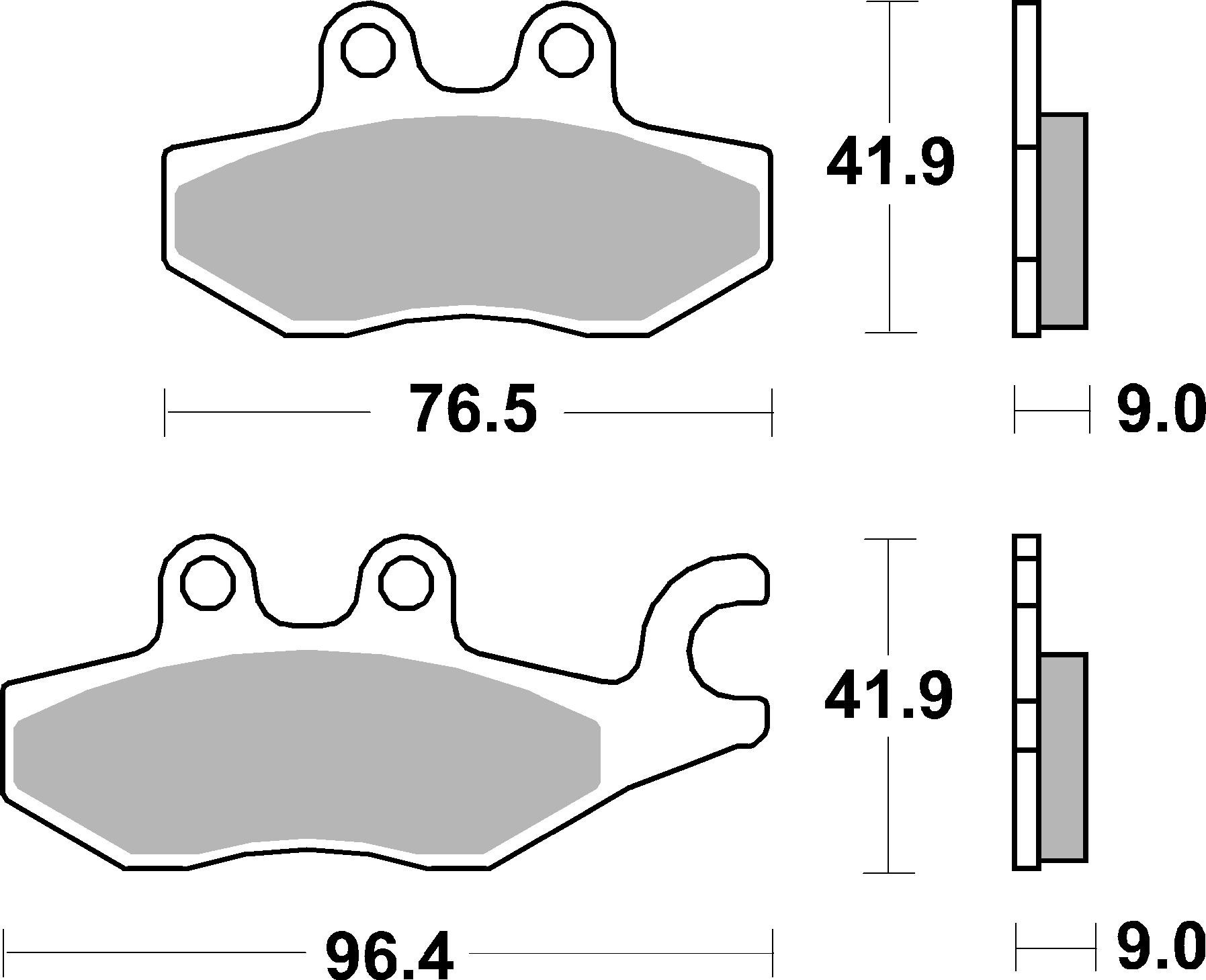 Brzdové obloženie BREMBO 07060XS