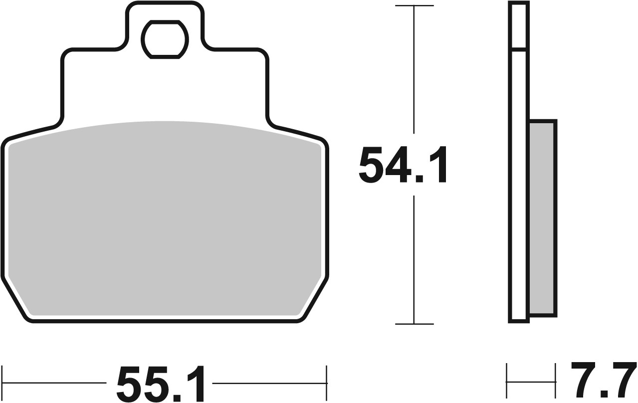 Brzdové obloženie BREMBO 07061XS