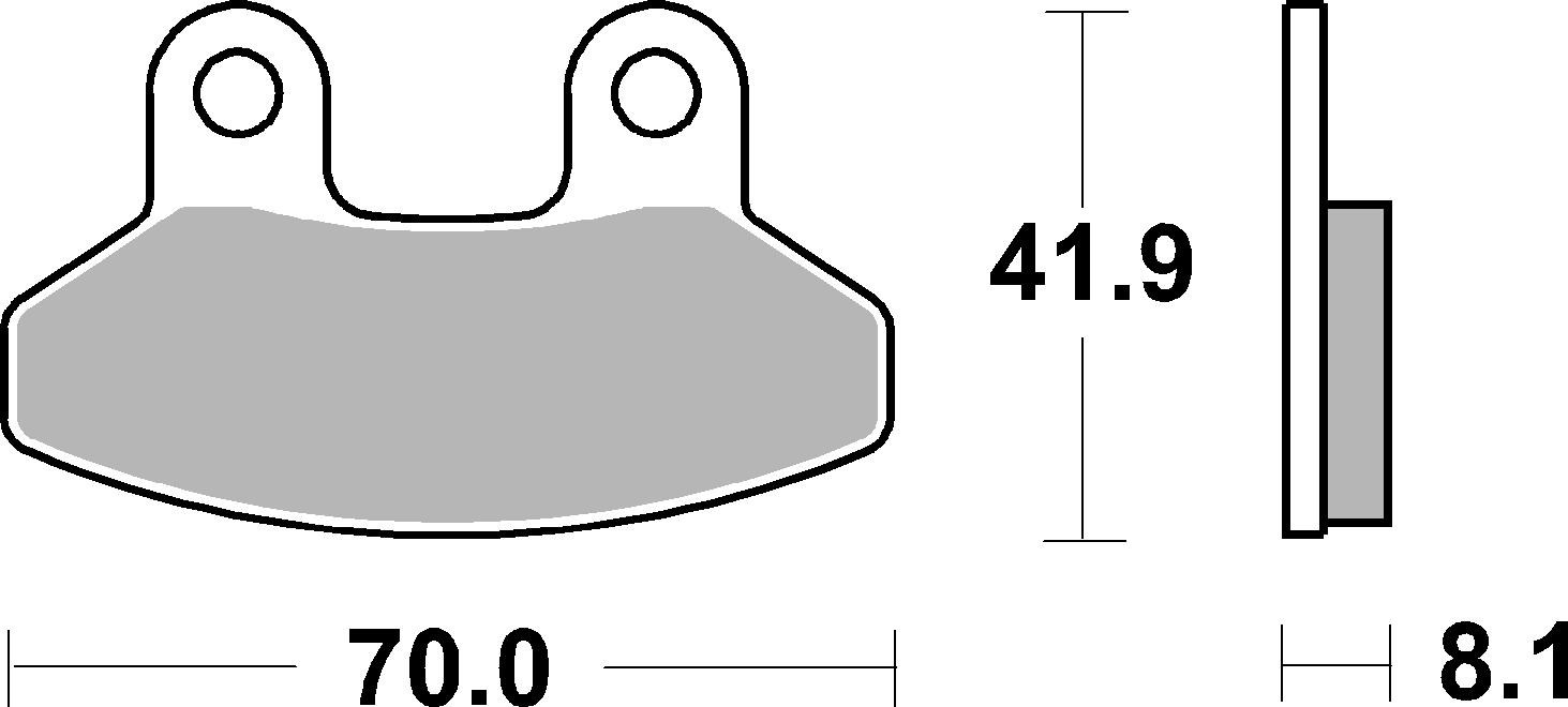 Brzdové obloženie BREMBO 07062 CC SCOOTER