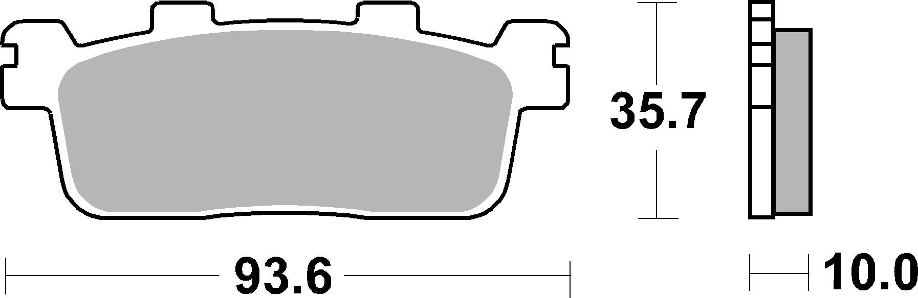 Brzdové obloženie BREMBO 07069 CC SCOOTER