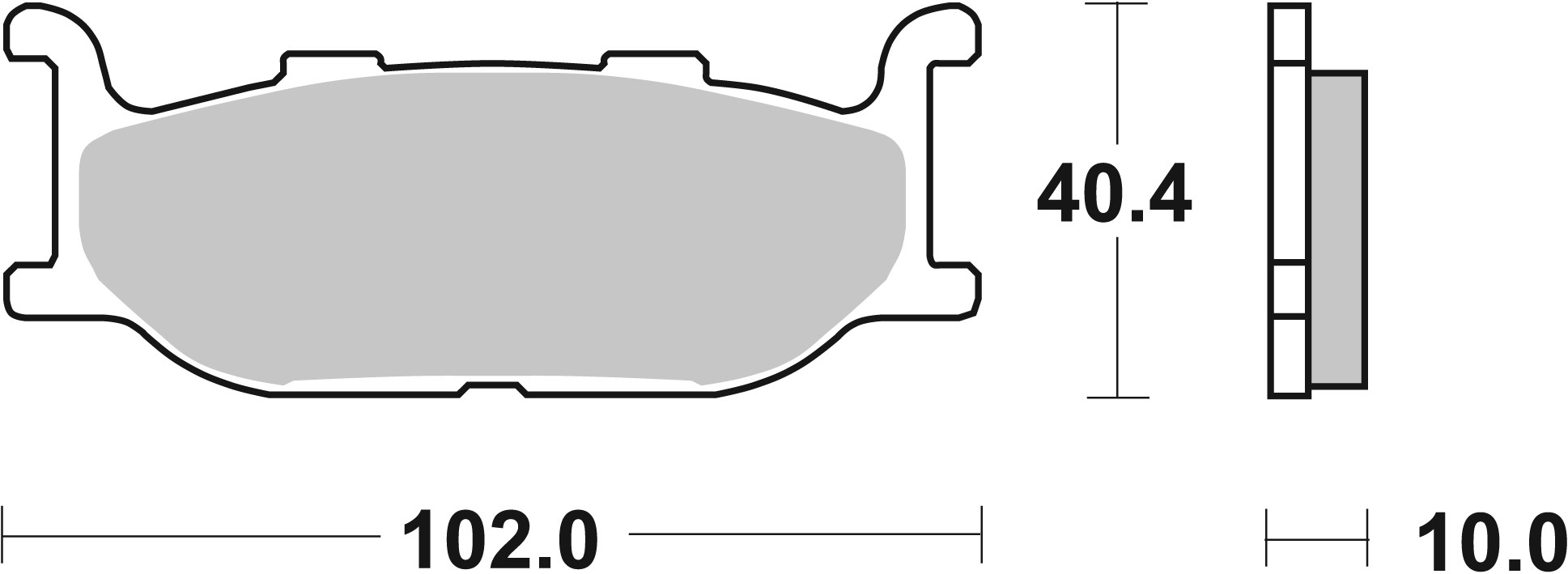 Brzdové obloženie BREMBO 07073 CC SCOOTER pre YAMAHA XP 500 T-MAX 2001-2003, YAMAHA YP 400 Majesty 2004