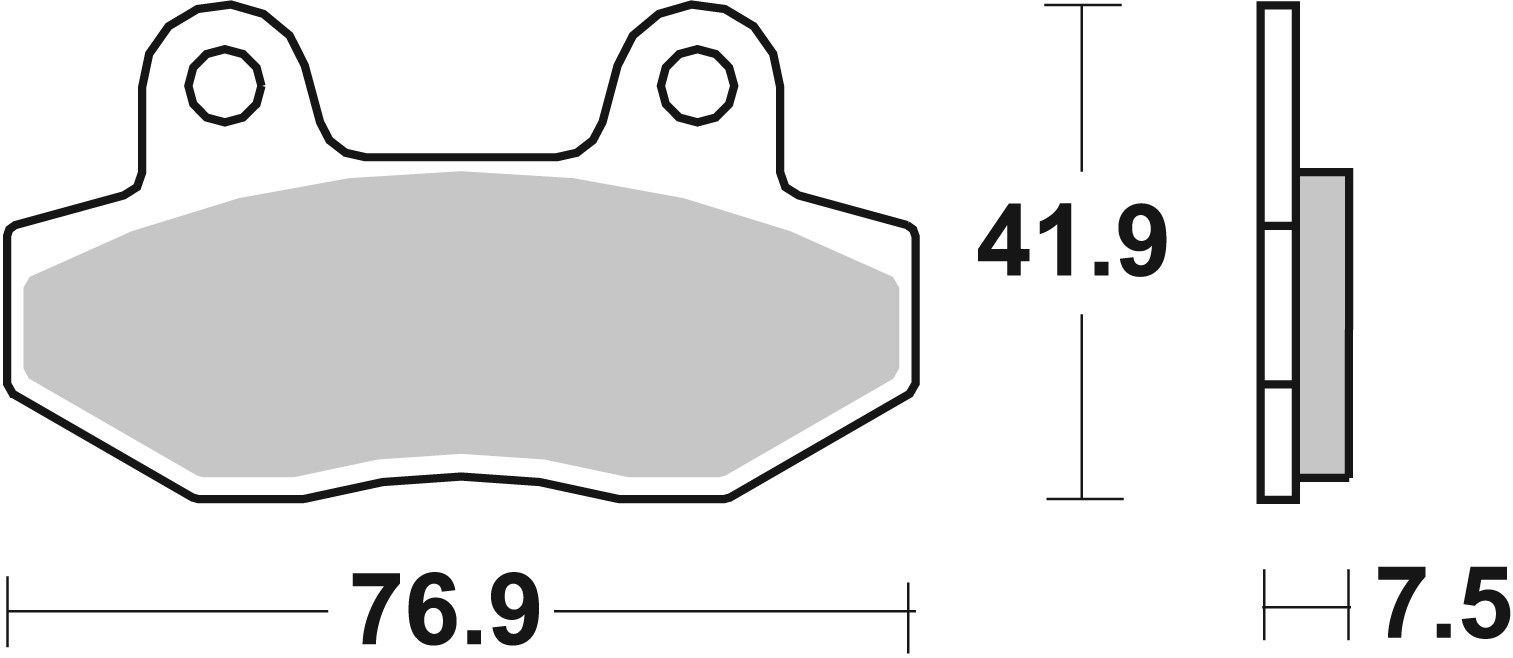 Brzdové obloženie BREMBO 07080 CC SCOOTER pre PEUGEOT Speedfight III 50 2010-2016
