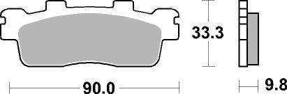 Brzdové obloženie BREMBO 07085XS