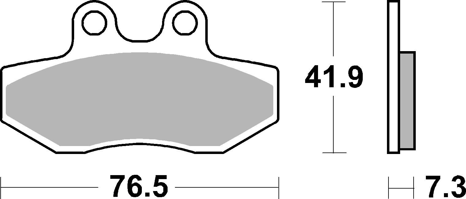 Brzdové obloženie BREMBO 07089 CC SCOOTER