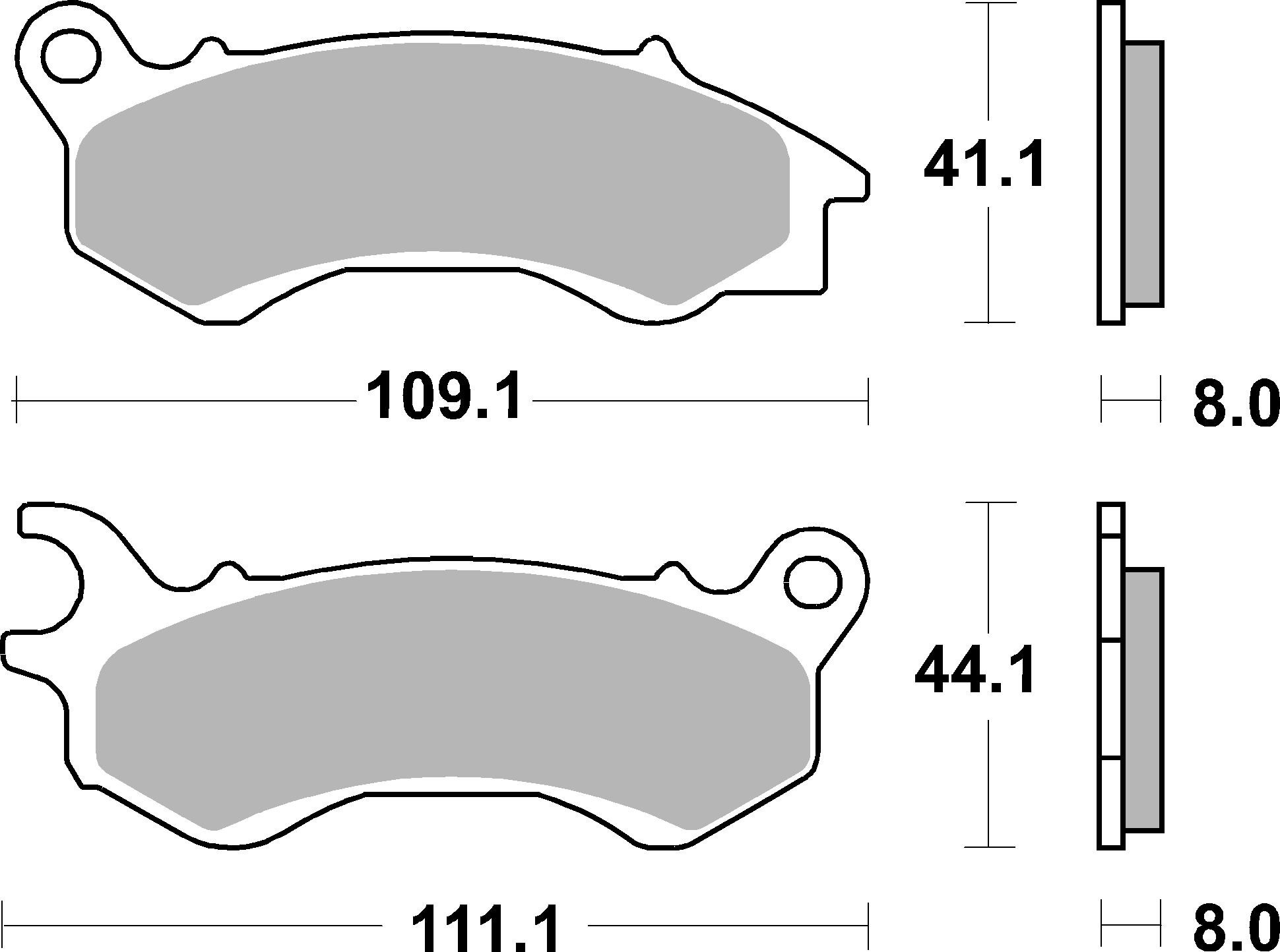 Brzdové obloženie BREMBO 07090 CC SCOOTER