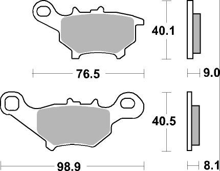 Brzdové obloženie BREMBO 07091 CC SCOOTER pre YAMAHA CS 50 Jog R / RR 2003-2008