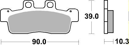 Brzdové obloženie BREMBO 07092 CC SCOOTER
