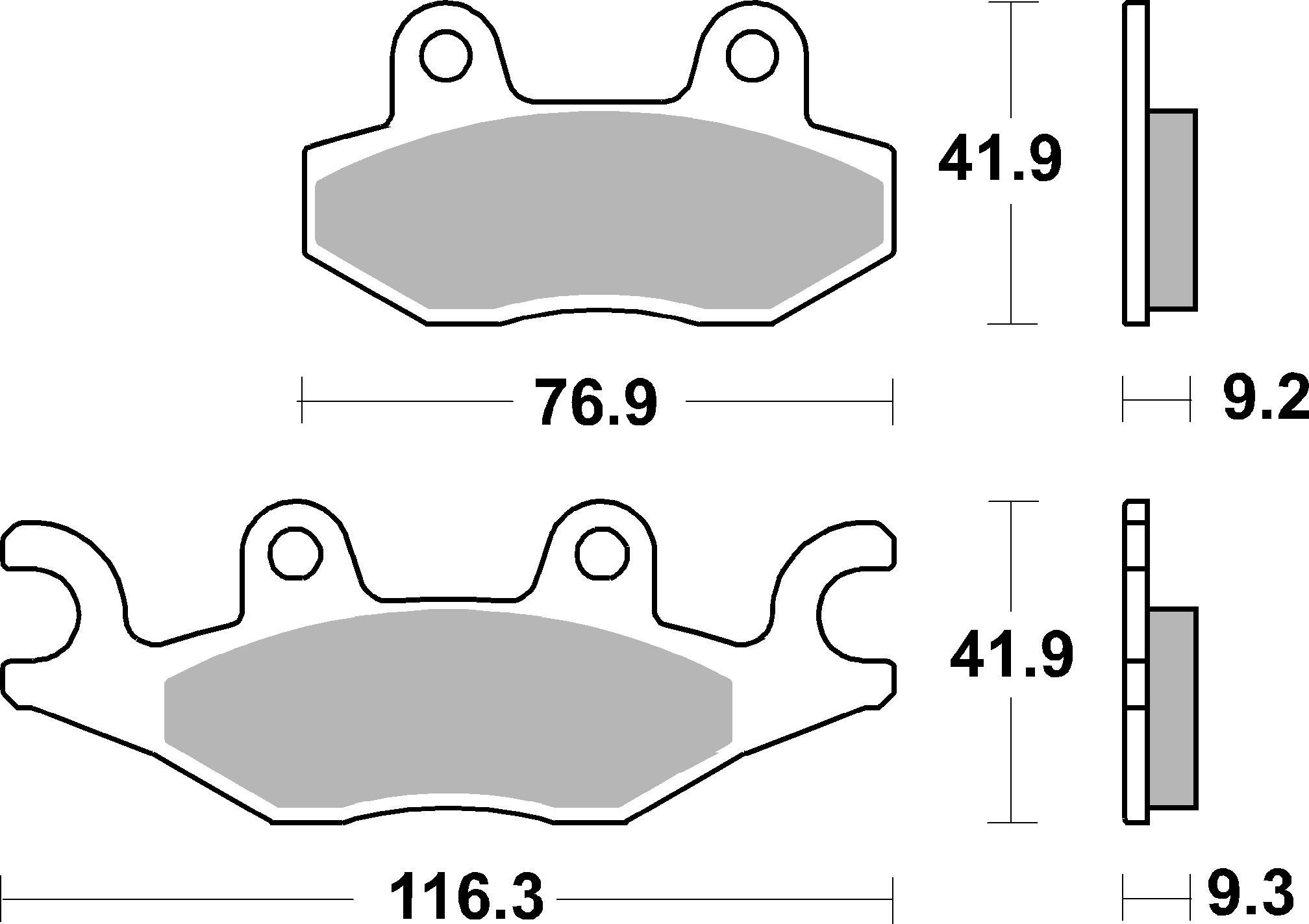 Brzdové obloženie BREMBO 07095 CC SCOOTER