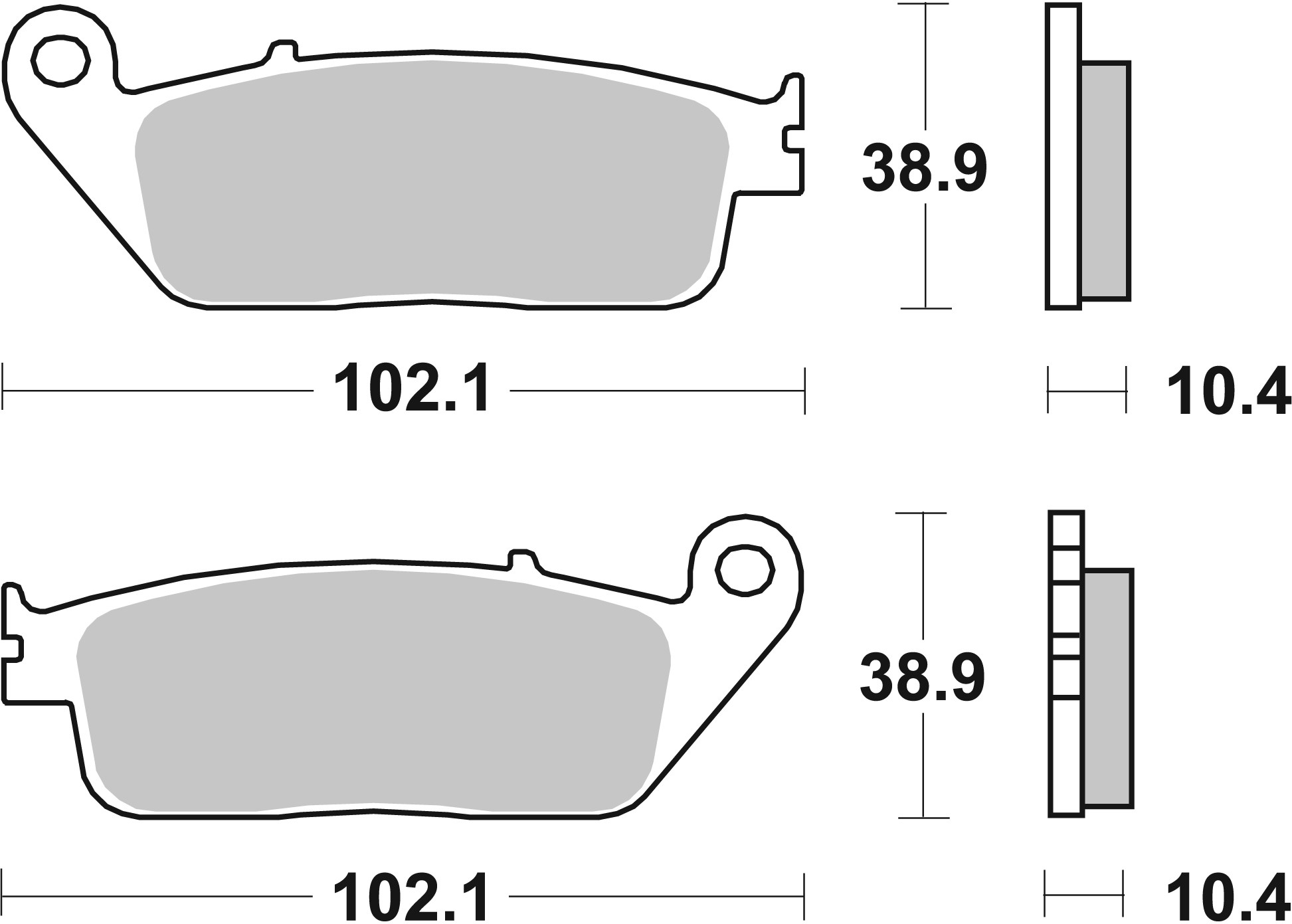 Brzdové obloženie BREMBO 07096XS
