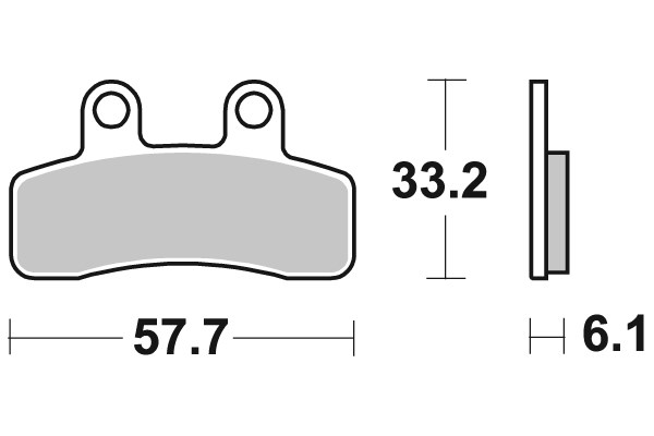 Brzdové obloženie BREMBO 07097 CC SCOOTER