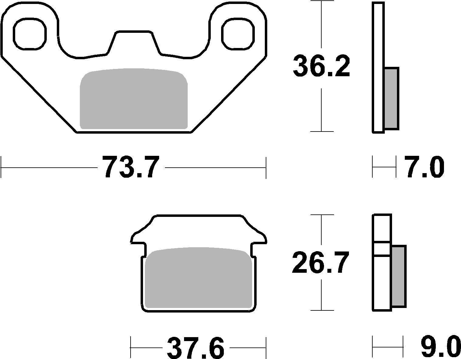 Brzdové obloženie BREMBO 07099 CC SCOOTER