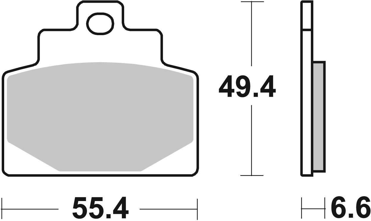 Brzdové obloženie BREMBO 07108 CC SCOOTER pre PIAGGIO/VESPA MP3 300 2014-2019, PIAGGIO/VESPA MP3 500 2014-2015