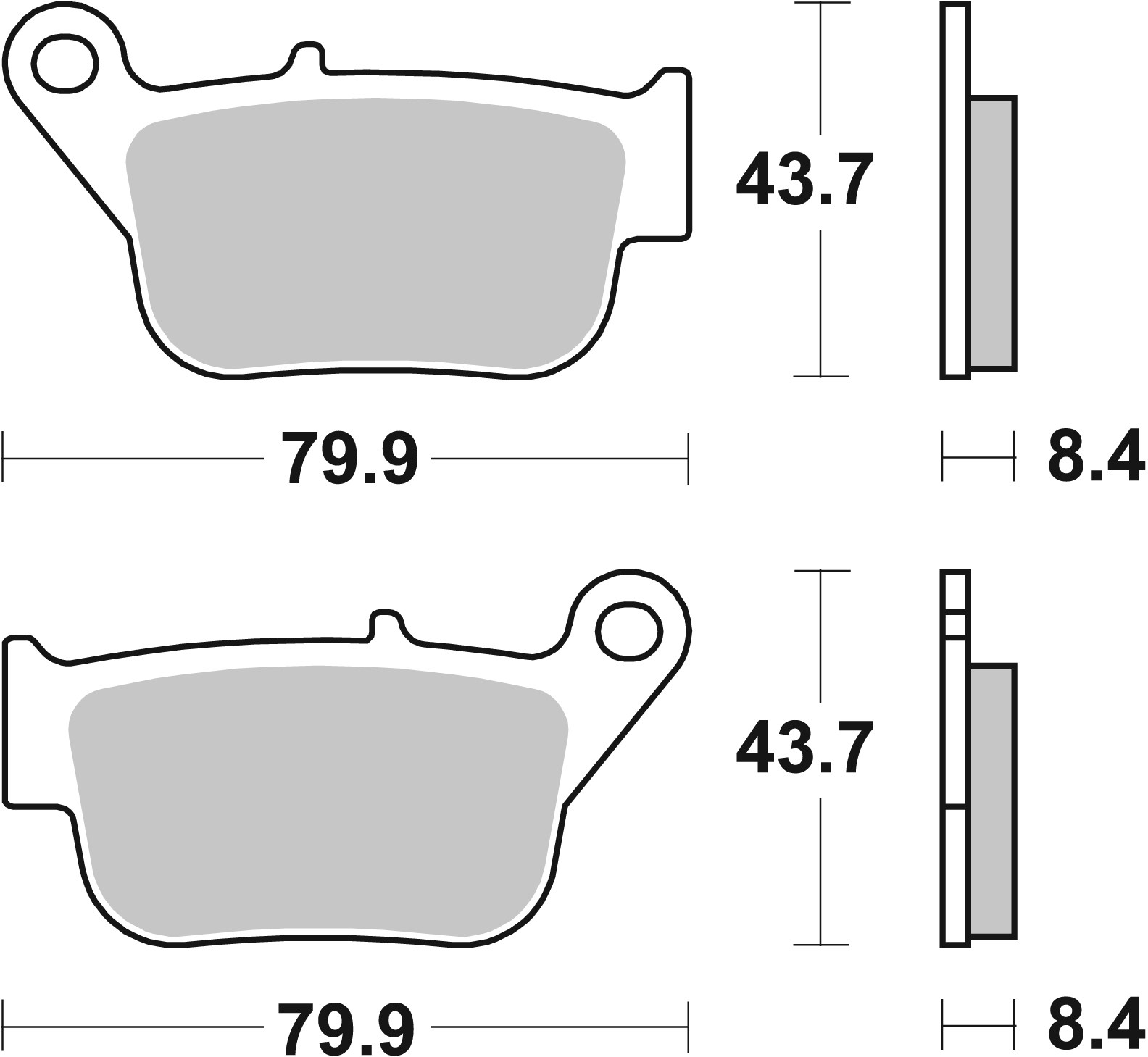 Brzdové obloženie BREMBO 07109XS pre YAMAHA YP 250 X-MAX 2014-2016