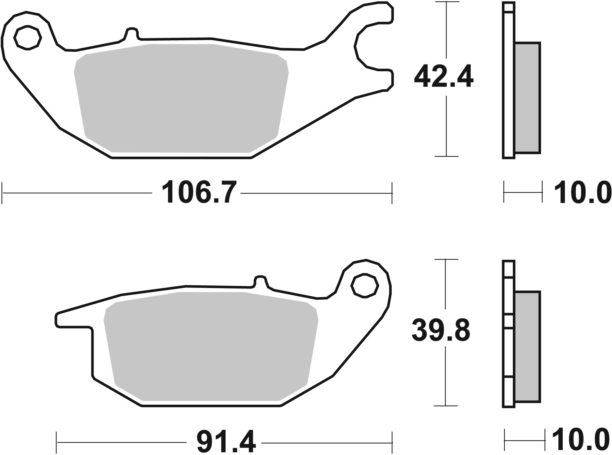 Brzdové obloženie BREMBO 07110 CC SCOOTER pre YAMAHA Tricity 125 2014-2019