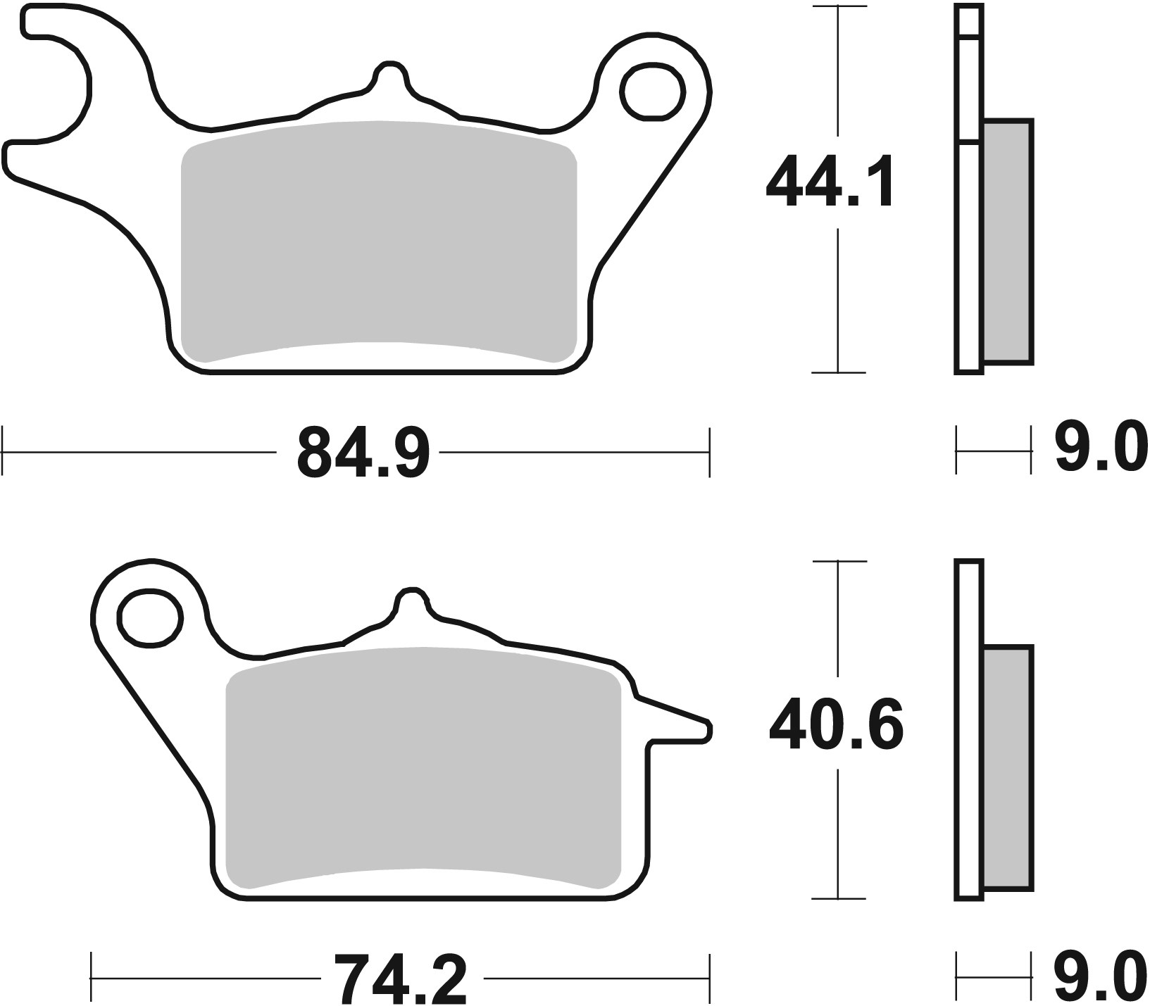 Brzdové obloženie BREMBO 07111 CC SCOOTER pre YAMAHA Tricity 125 2014-2019, YAMAHA Tricity 300 2020