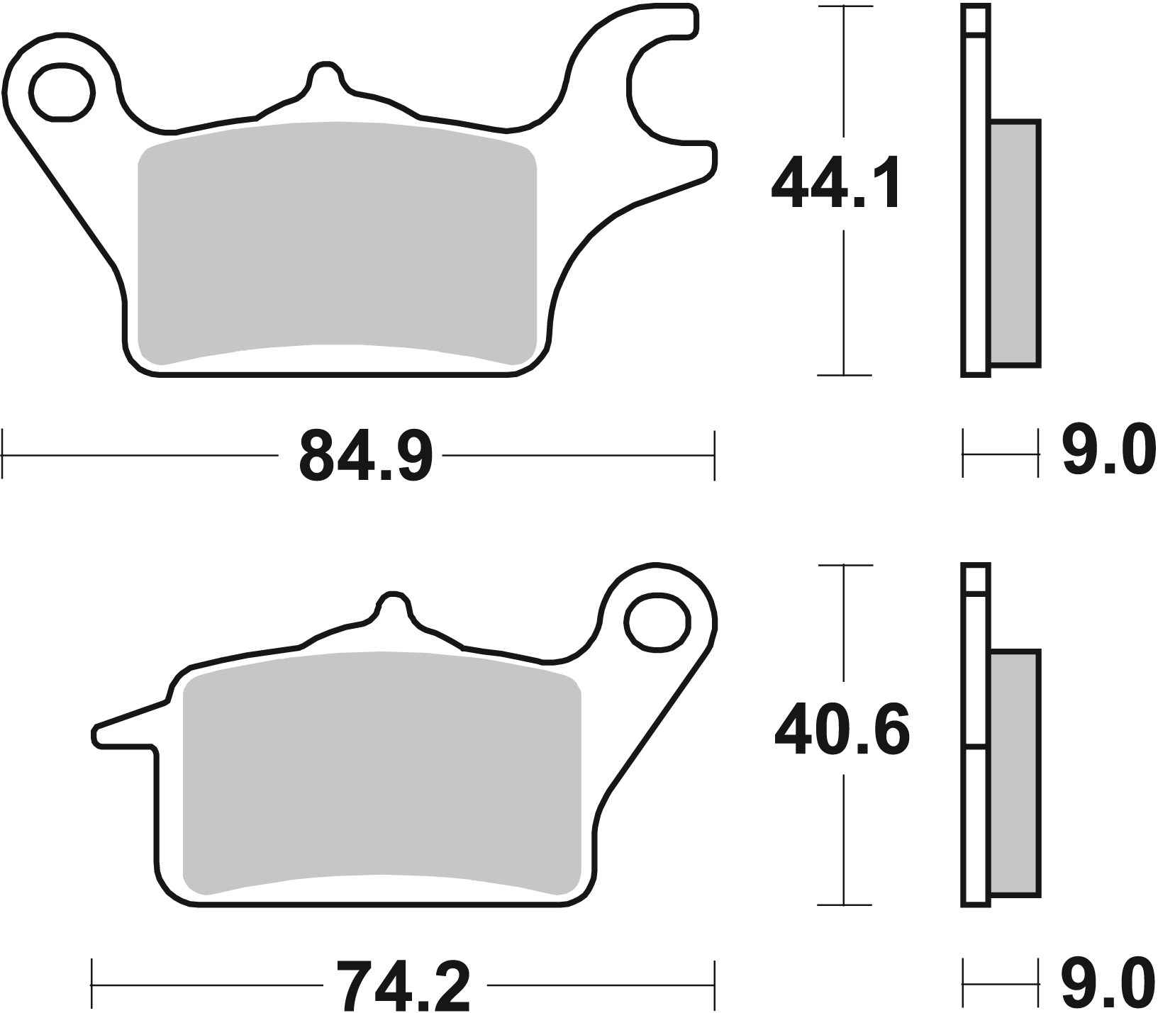 Brzdové obloženie BREMBO 07112 CC SCOOTER pre YAMAHA Tricity 125 2014-2019, YAMAHA Tricity 300 2020