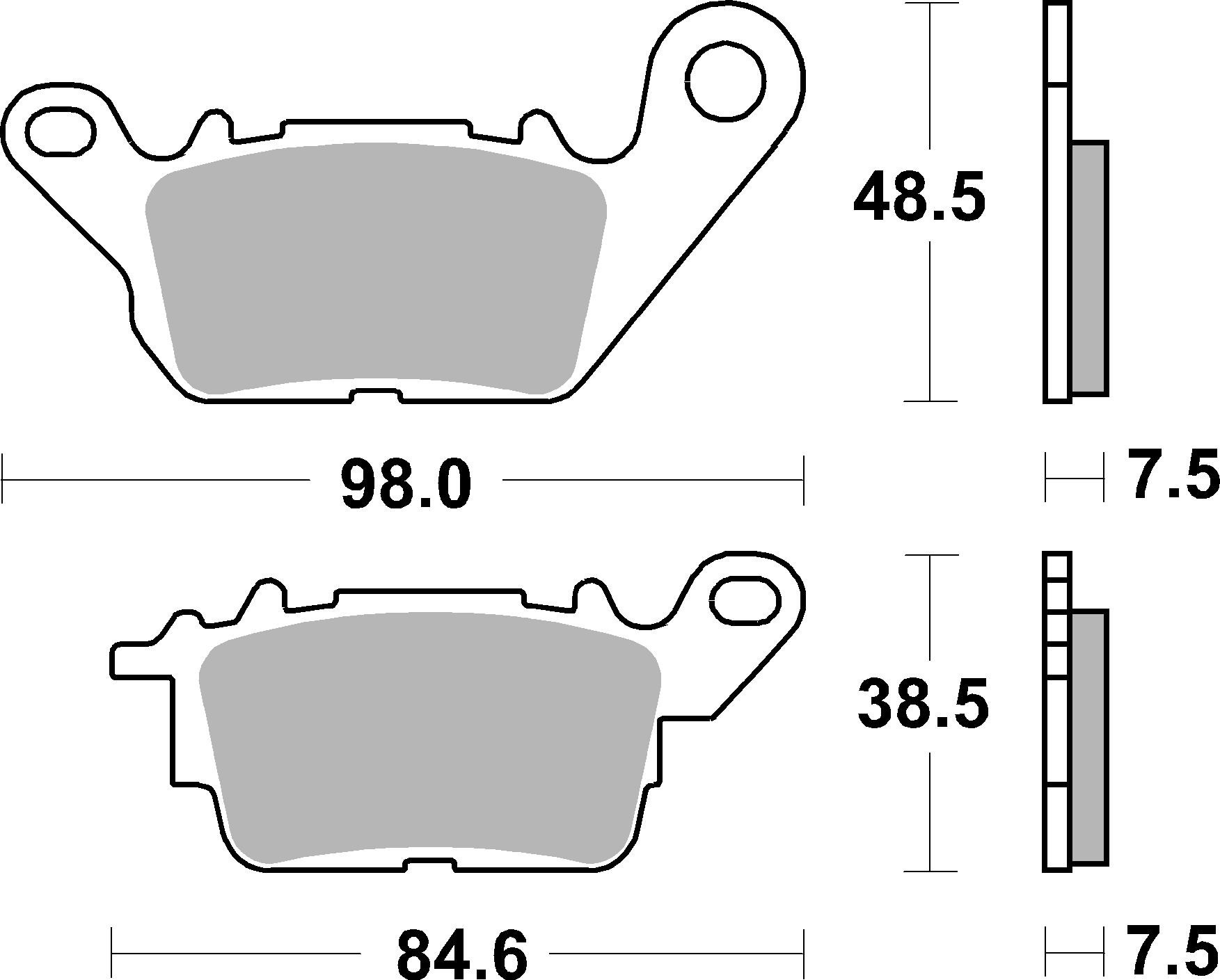 Brzdové obloženie BREMBO 07113 CC SCOOTER
