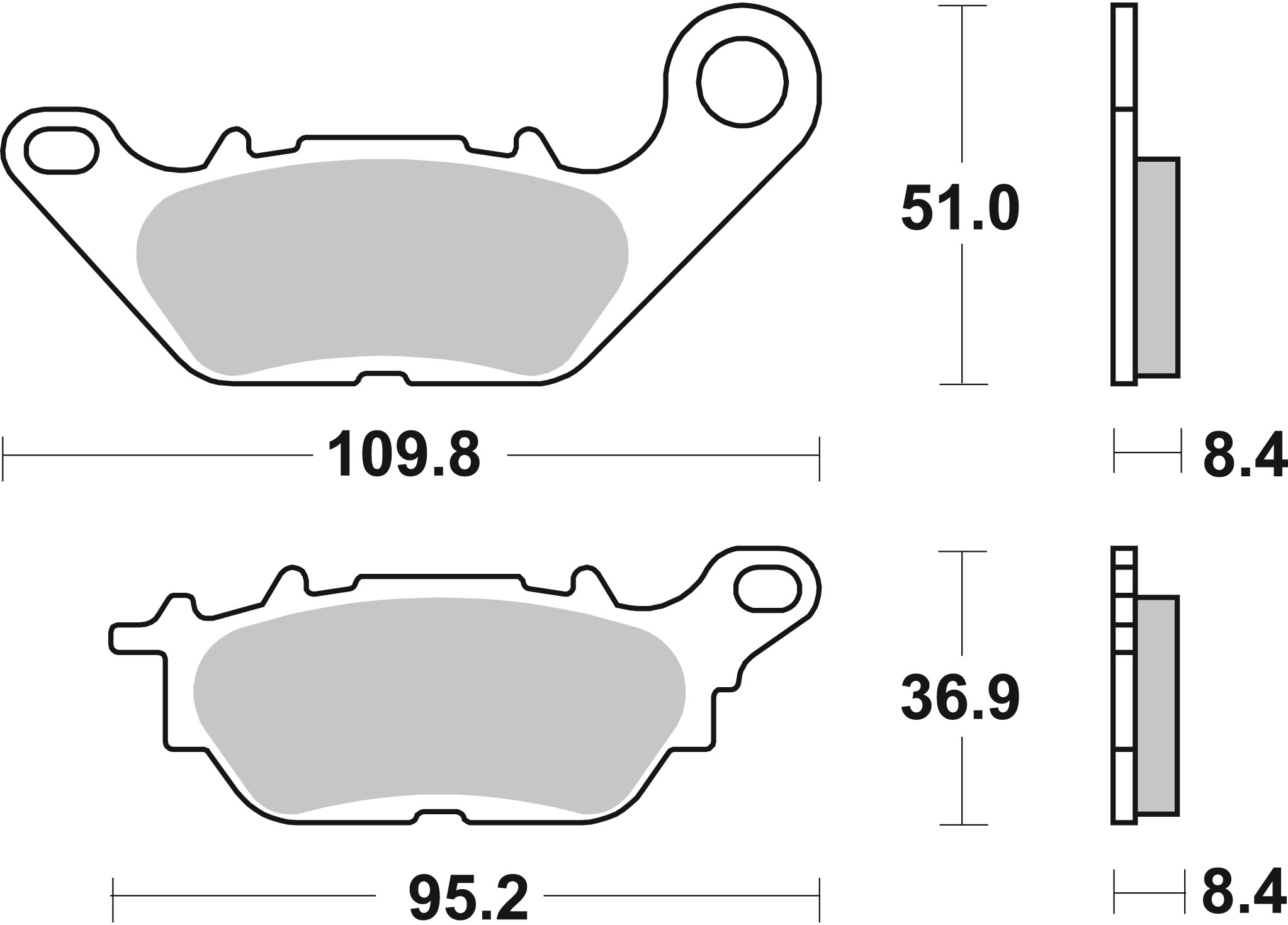 Brzdové obloženie BREMBO 07114 CC SCOOTER