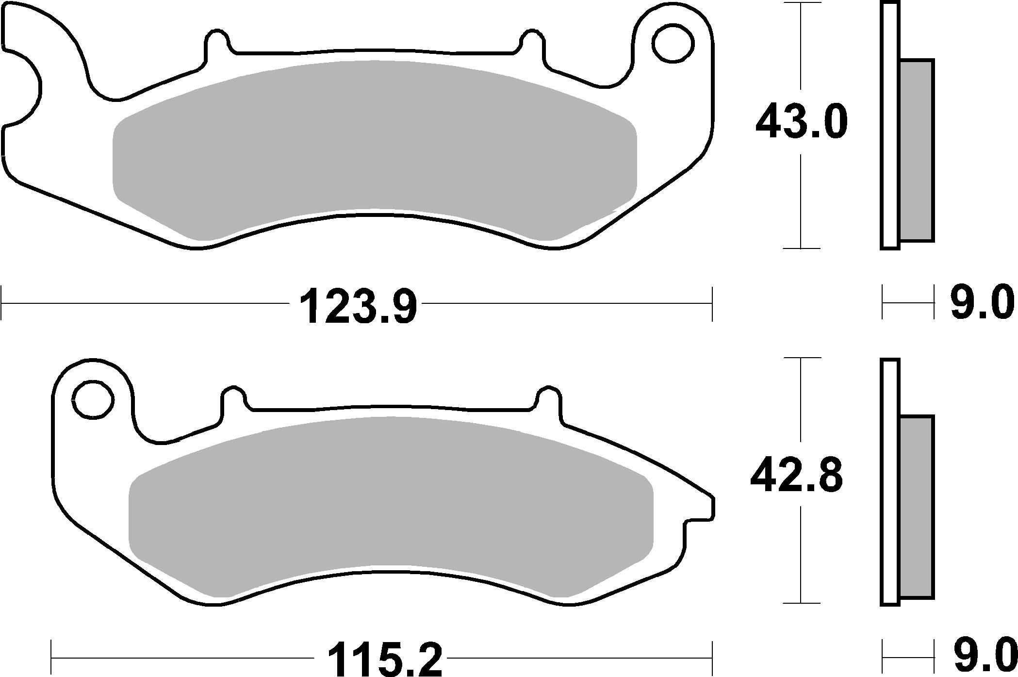 Brzdové obloženie BREMBO 07115 CC SCOOTER