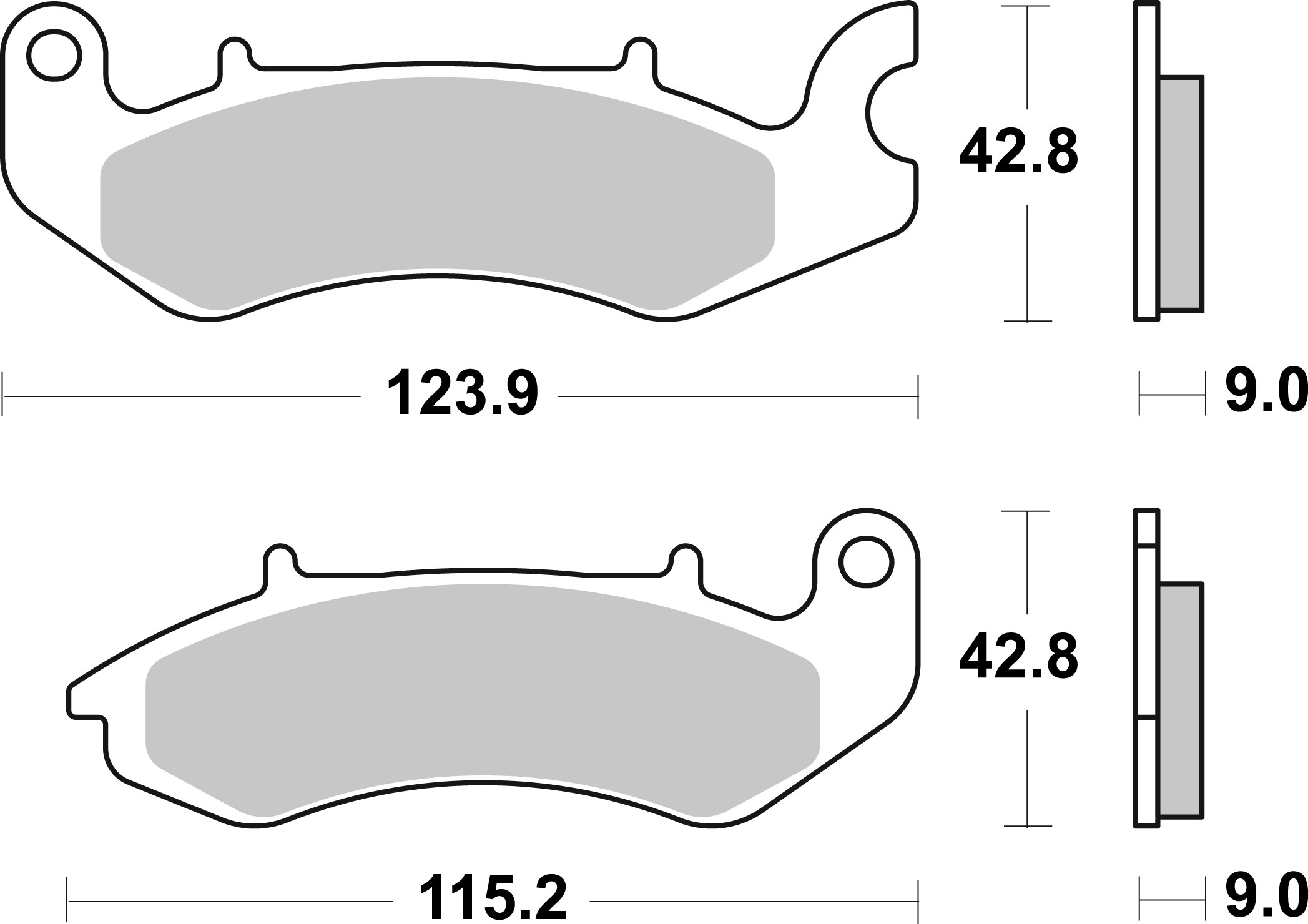 Brzdové obloženie BREMBO 07117 CC SCOOTER