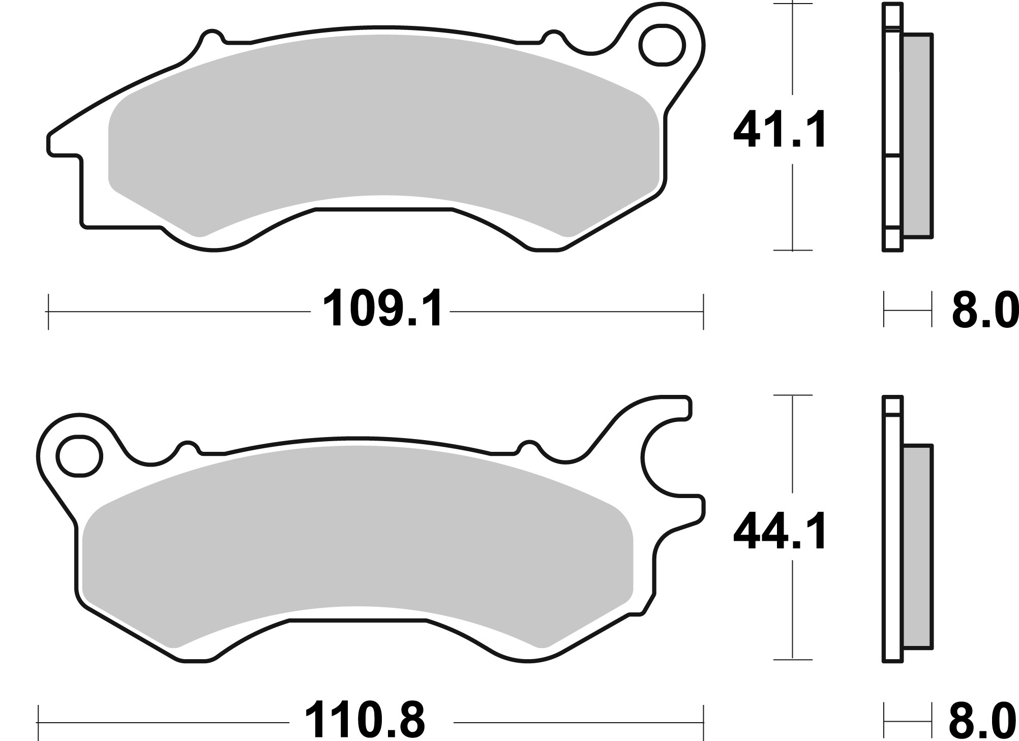 Brzdové obloženie BREMBO 07119 CC SCOOTER