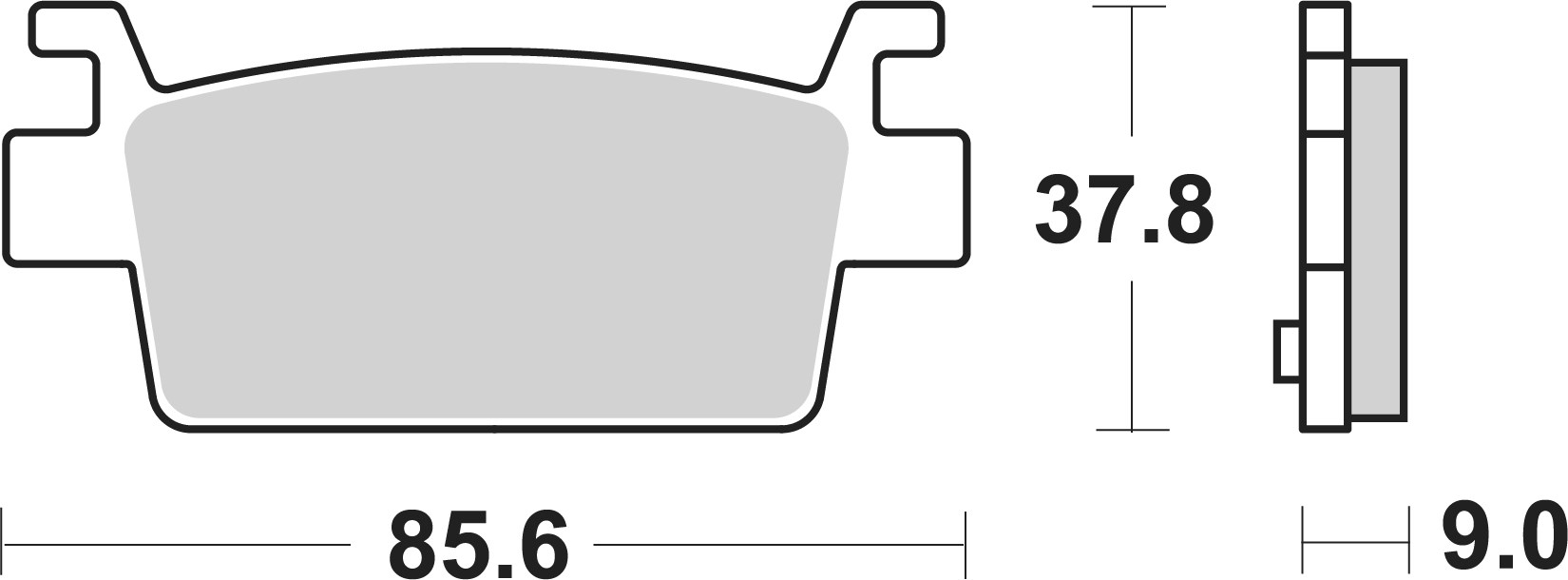 Brzdové obloženie BREMBO 07121 pre KYMCO AK 550 2017-2023