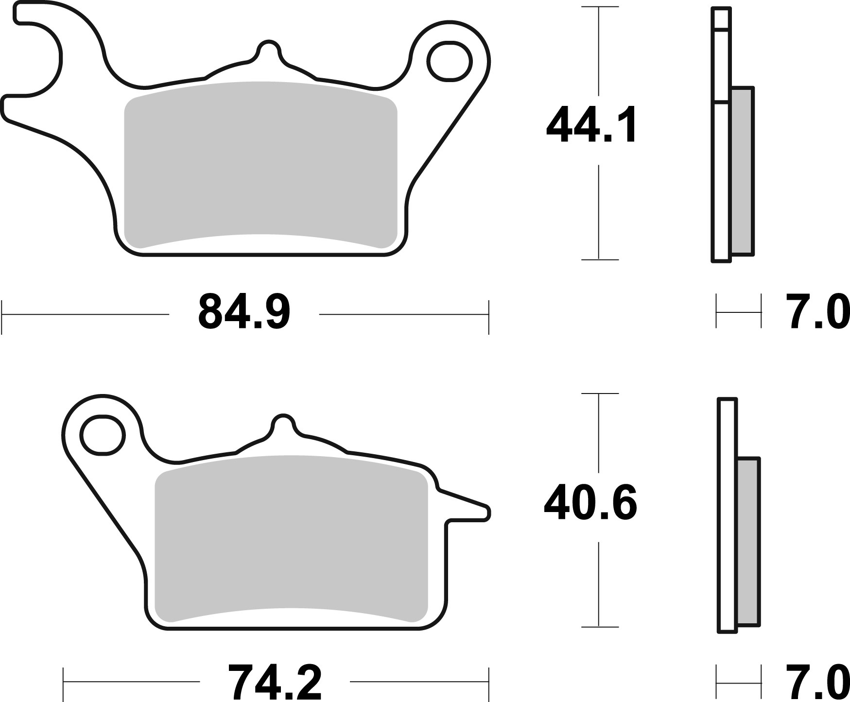 Brzdové obloženie BREMBO 07122 CC SCOOTER