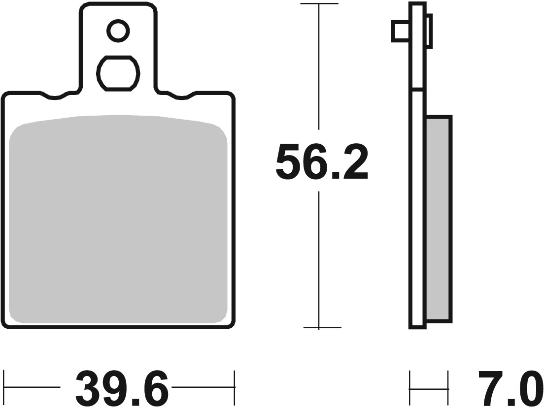 Brzdové obloženie BREMBO 07BB01SX