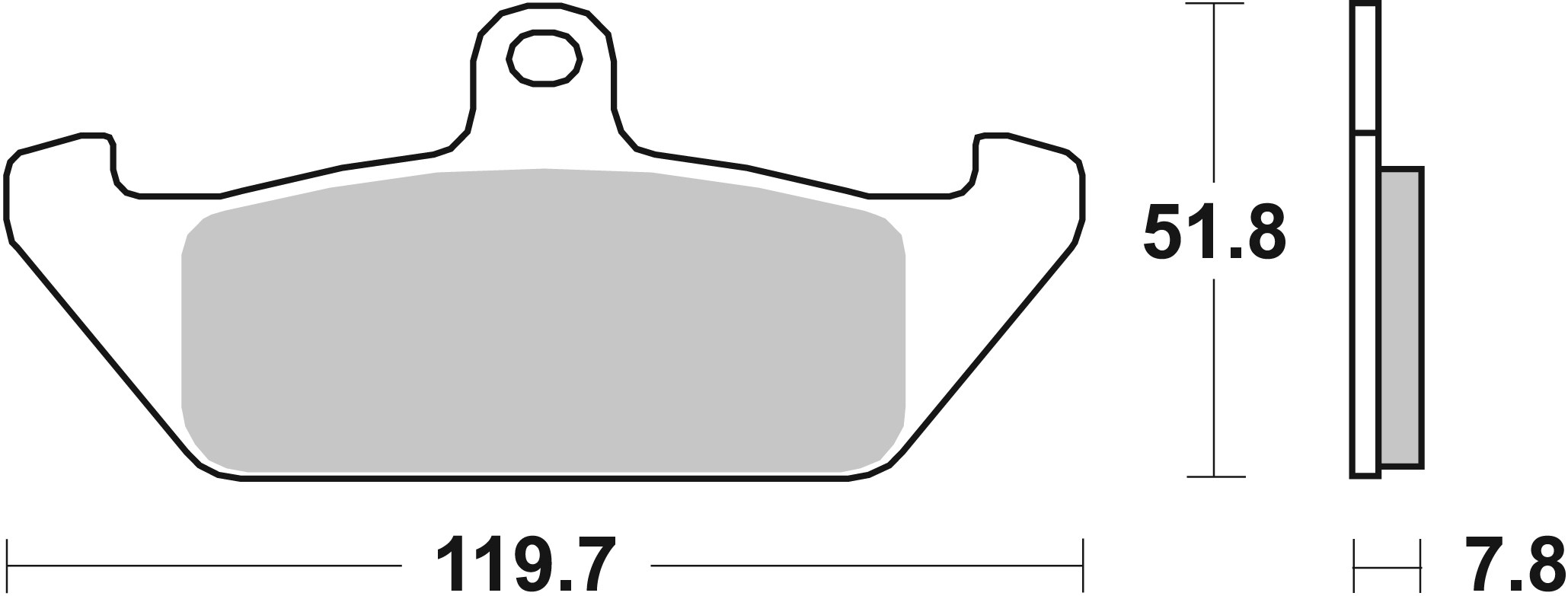 Brzdové obloženie BREMBO 07BB0606 CC ROAD pre CAGIVA Elefant 650 1985-1987